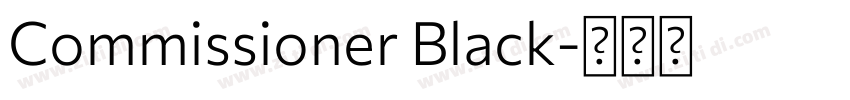 Commissioner Black字体转换